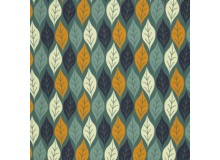 Sweat - Basel Swafing - Blätter dunkeltürkis